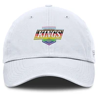 Casquette ajustable PRIDE blanche Los Angeles Kings Fanatics pour hommes