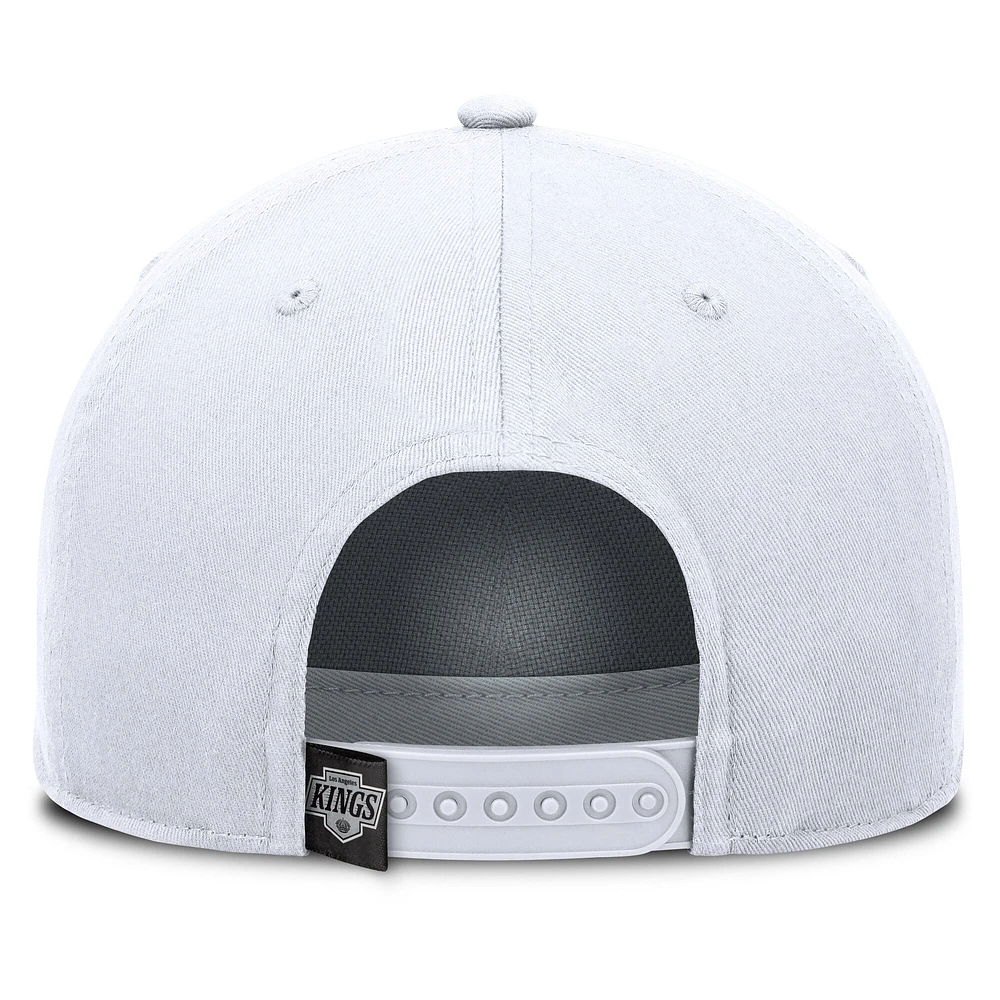 Casquette ajustable en forme de A blanche Los Angeles Kings Fanatics pour homme