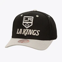 Casquette réglable noire Los Angeles Kings All In 2.0 Pro Crown pour hommes Mitchell & Ness