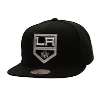 Men's Mitchell & Ness Black Los Angeles Kings Core Top Spot Snapback Hat