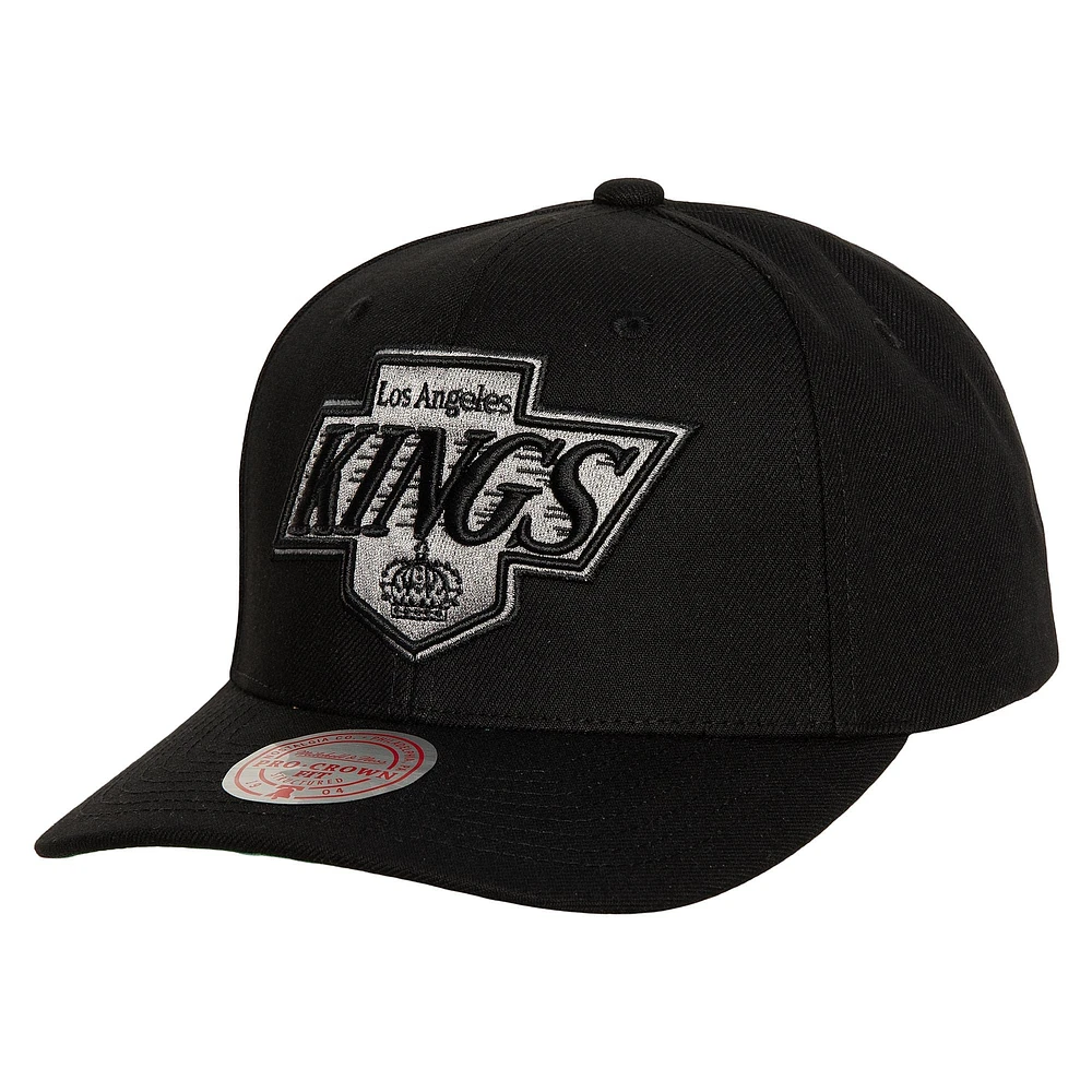 Men's Mitchell & Ness Black Los Angeles Kings Team Ground Pro Adjustable Hat