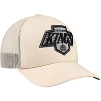 Casquette réglable en mousse sur le devant en mousse pour hommes Mitchell & Ness crème Los Angeles Kings