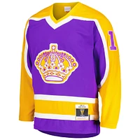 Maillot de joueur la ligne bleue Mitchell & Ness Dave Taylor violet des Kings Los Angeles 1980/81 pour hommes