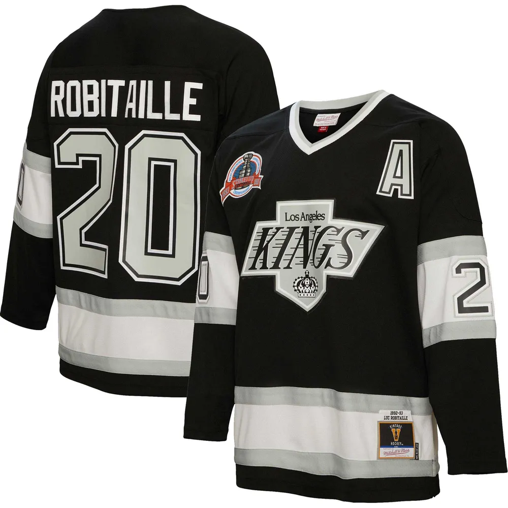 Lids Luc Robitaille Los Angeles Kings Mitchell & Ness 1992 Blue