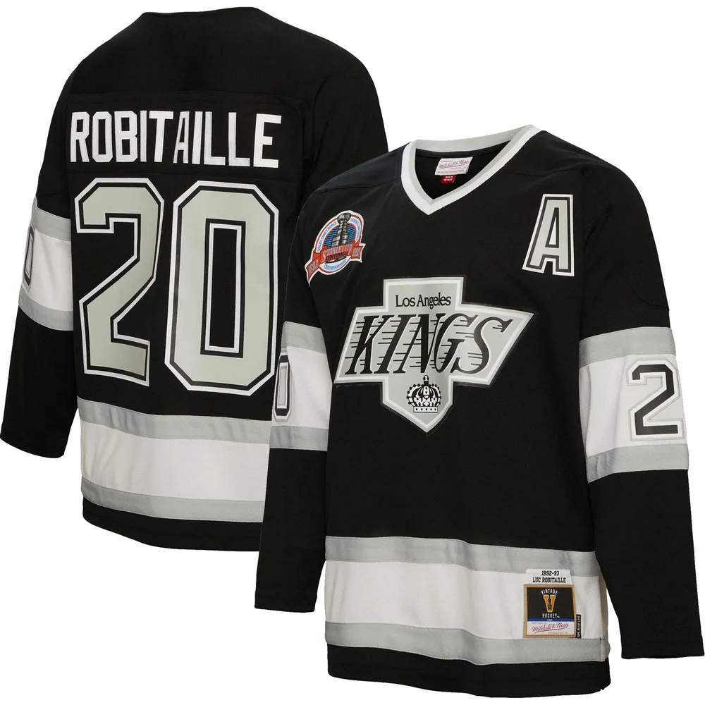 LA Kings NHL Hockey Jersey Fanatics Gray Black