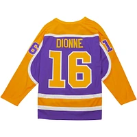 Maillot de joueur la ligne bleue des Kings Los Angeles 1980/81 violet Mitchell & Ness Marcel Dionne pour hommes