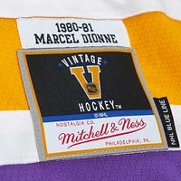 Men's Mitchell & Ness Marcel Dionne Purple Los Angeles Kings  1980/81 Blue Line Player Jersey