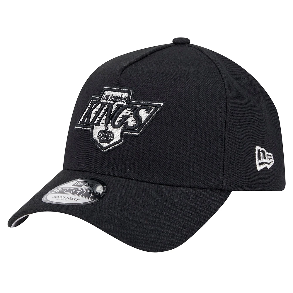 Casquette ajustable A-Frame 9FORTY Los Angeles Kings de New Era pour homme, noire