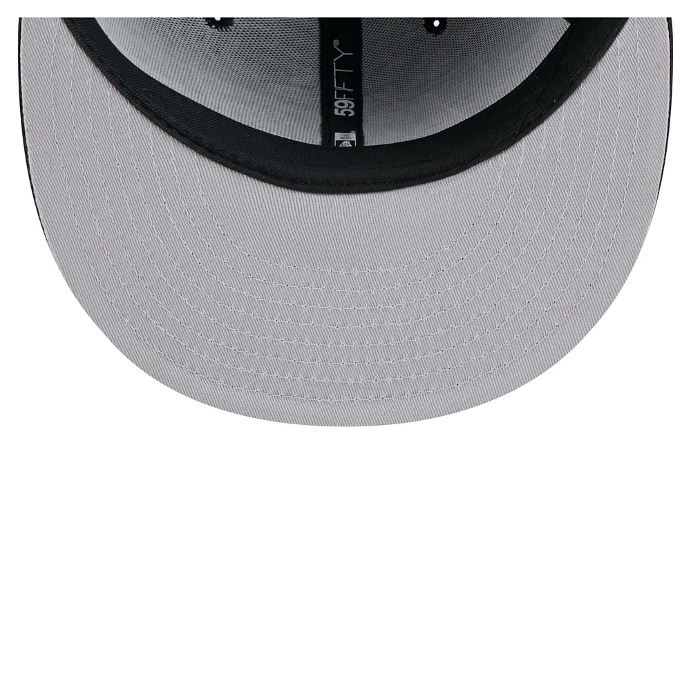 Casquette ajustée New Era 59FIFTY noire pour homme, Los Angeles Kings State Stitch