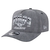 Casquette pré-courbée 9FIFTY à visière rabattable New Era anthracite des Kings de Los Angeles pour homme