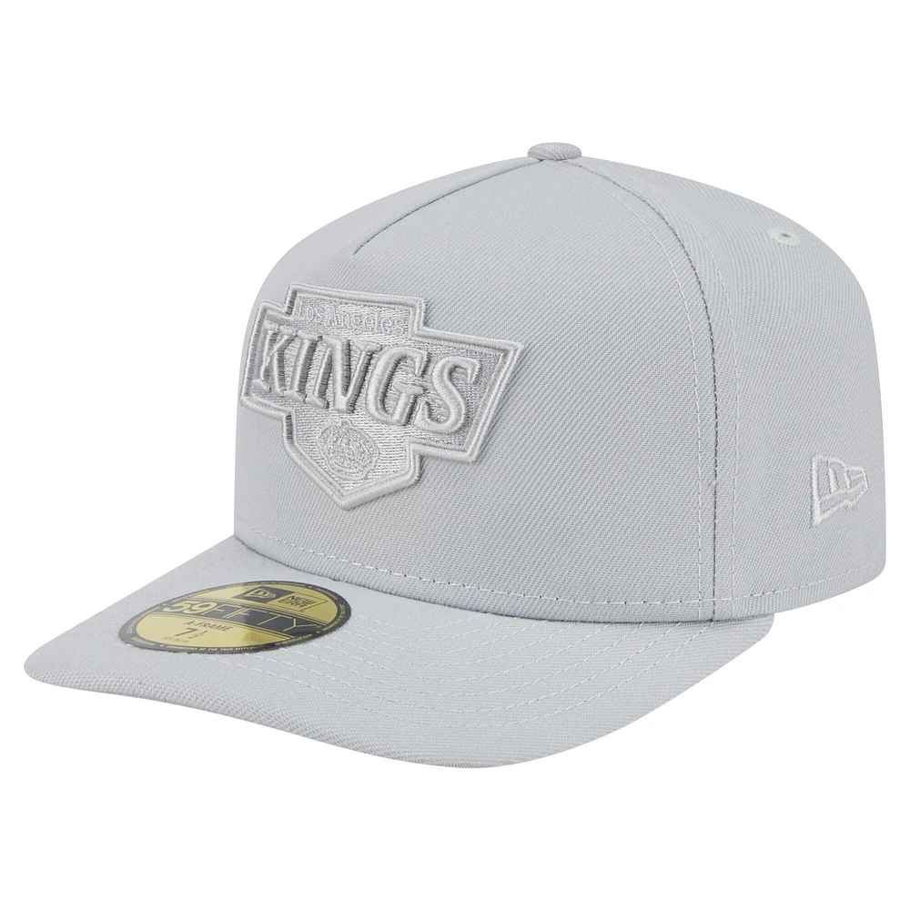 Casquette ajustée A-Frame 59FIFTY pour homme avec coloris gris Los Angeles Kings de New Era