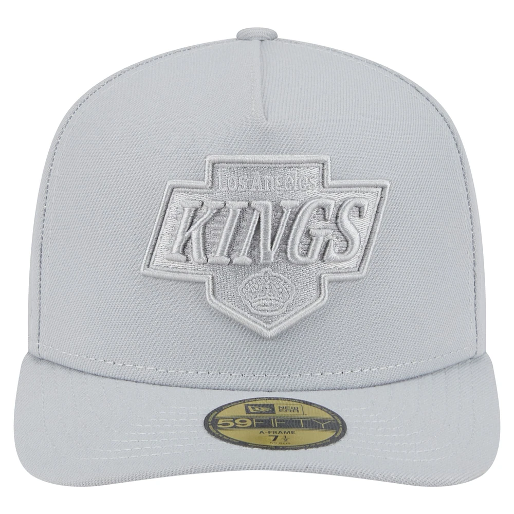 Casquette ajustée A-Frame 59FIFTY pour homme avec coloris gris Los Angeles Kings de New Era