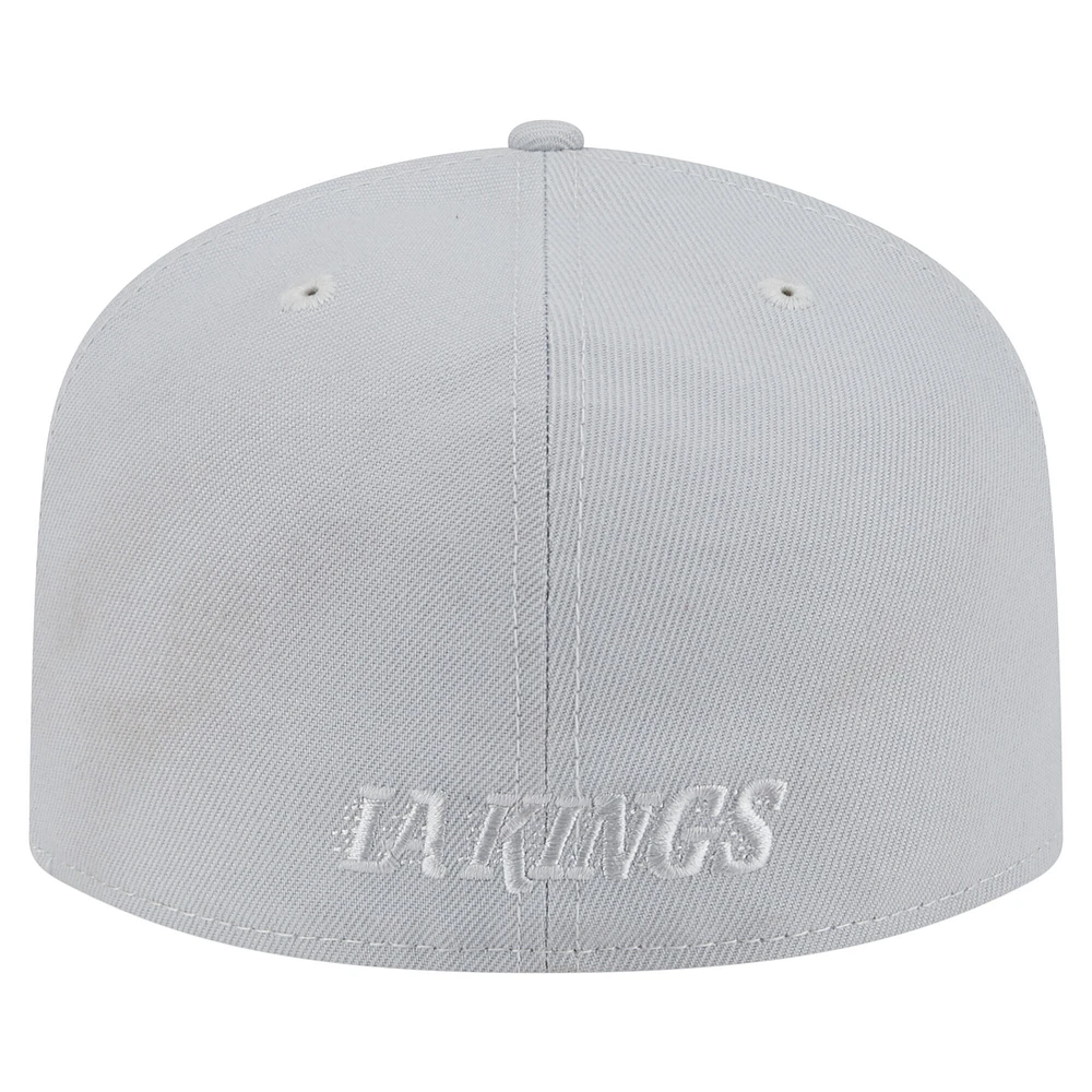 Casquette ajustée A-Frame 59FIFTY pour homme avec coloris gris Los Angeles Kings de New Era