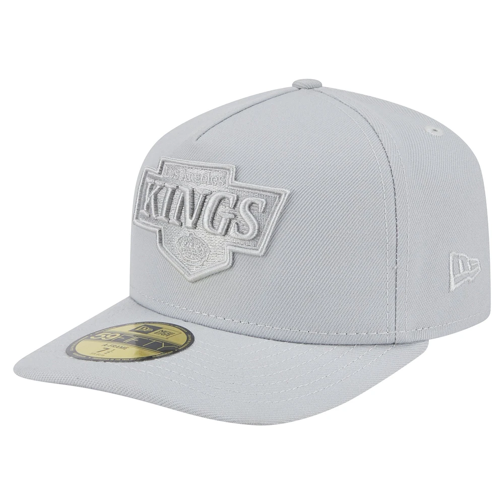 Casquette ajustée A-Frame 59FIFTY pour homme avec coloris gris Los Angeles Kings de New Era