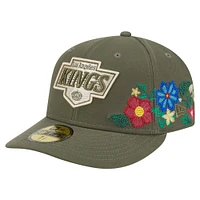 Casquette ajustée New Era 59FIFTY olive Los Angeles Kings à imprimé floral ton sur pour homme