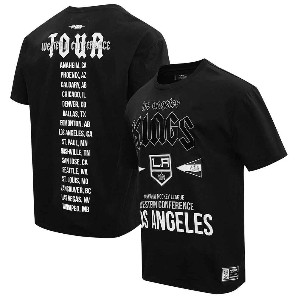 T-shirt noir Pro Standard pour hommes des Kings de Los Angeles City Tour