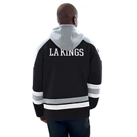 Sweat à capuche de hockey noir/argenté pour homme des Kings Los Angeles