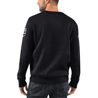 Sweat-shirt à carreaux croisés Starter x NHL Black Ice noir des Kings de Los Angeles pour hommes