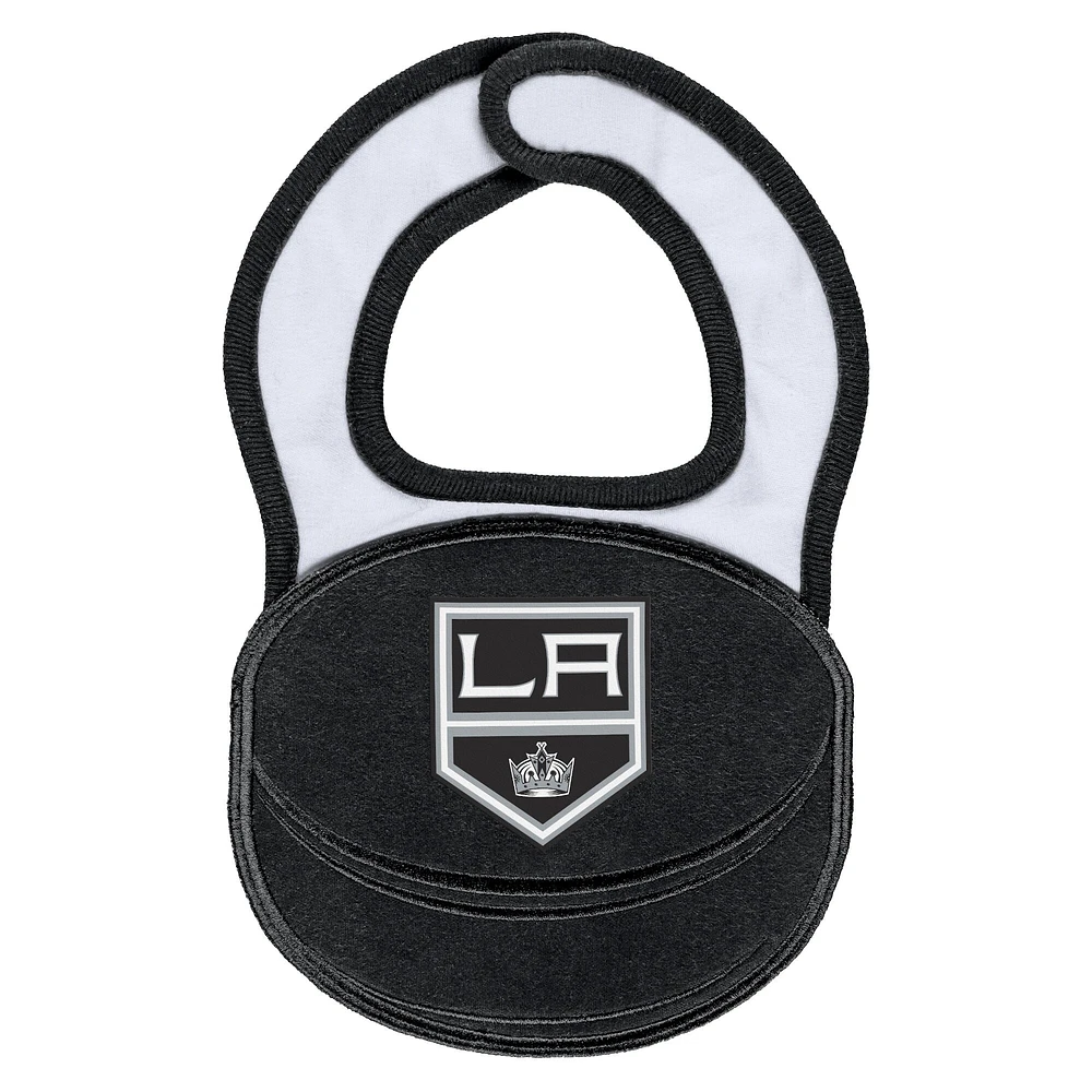 VÊTEMENTS pour nouveau-nés et nourrissons par Erin Andrews White Los Angeles Kings Sleep & Play Pull à pieds entièrement zippé avec bavoir