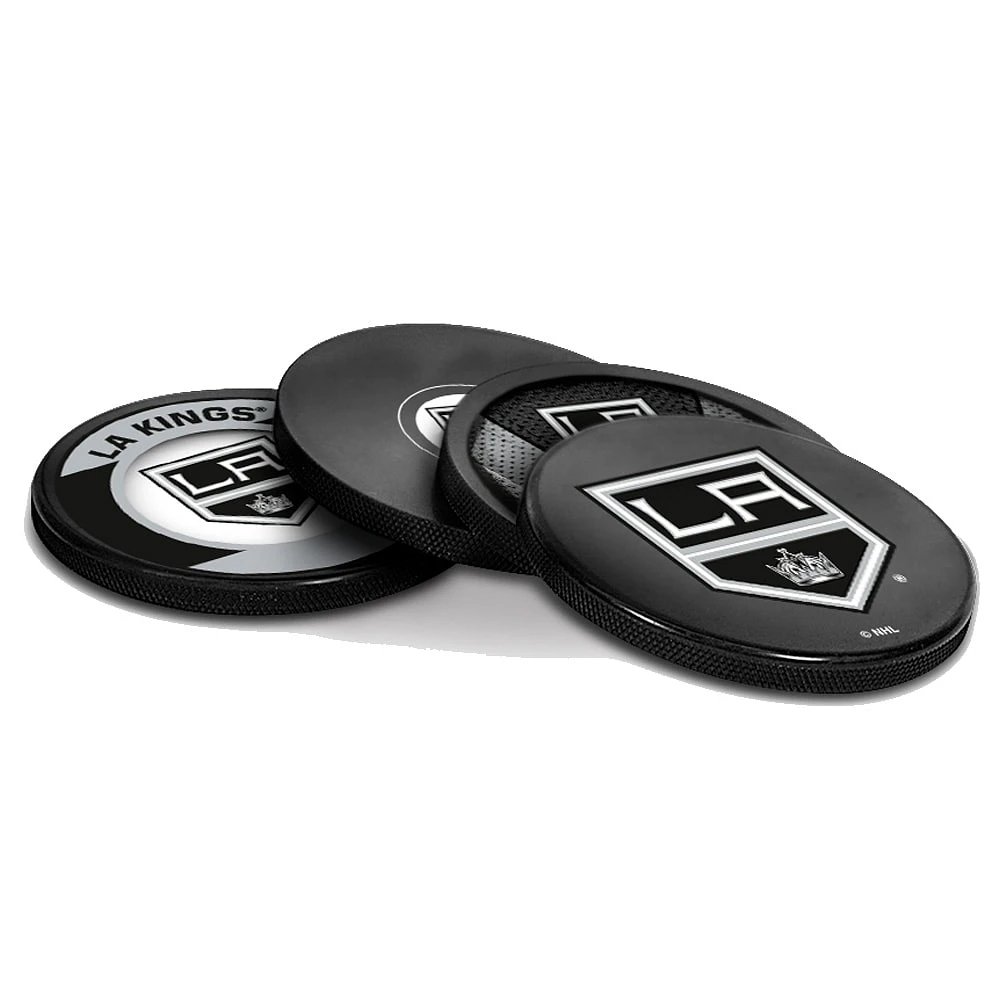 The Sports Vault Los Angeles Kings Ensemble de quatre dessous de verre en forme de rondelle