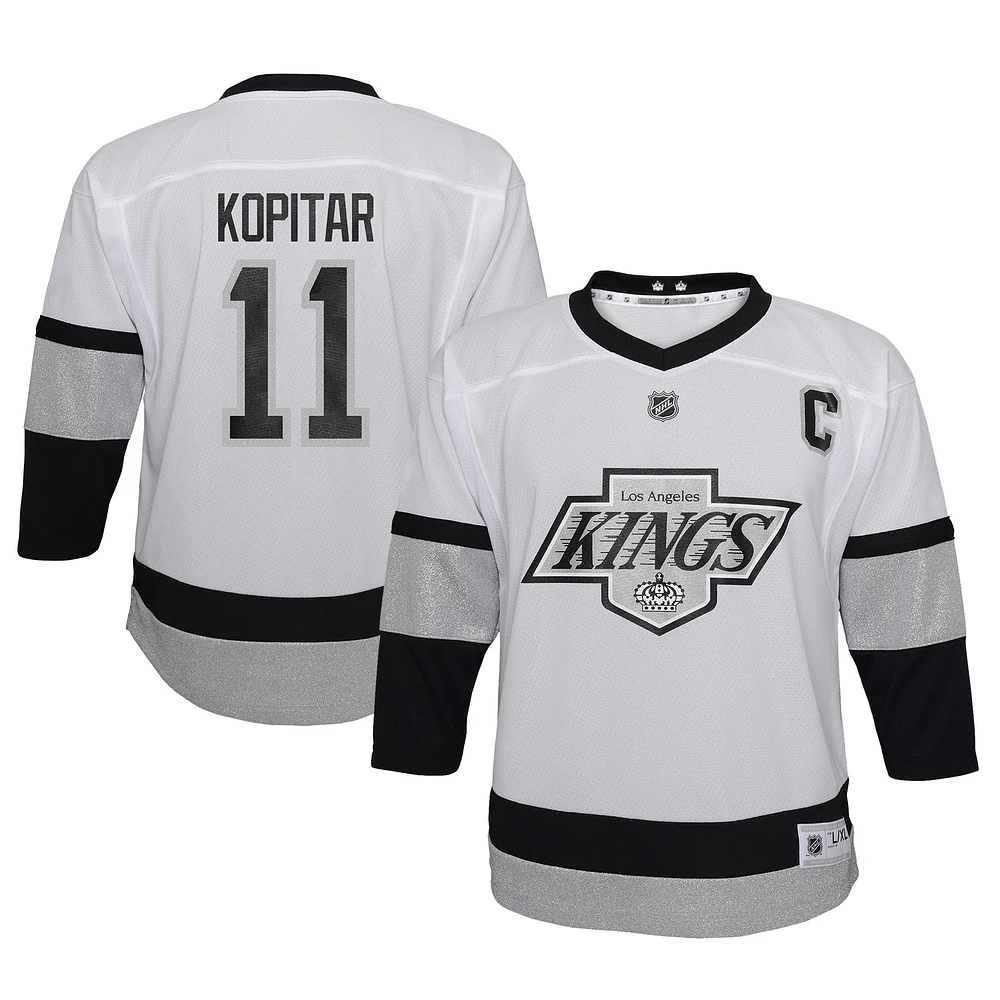 Toddler Anze Kopitar White Los Angeles Kings 2021/22 Alternate Replica Player Jersey