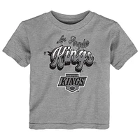 T-shirt gris chiné pour tout-petit avec inscription pétillante des Kings de Los Angeles