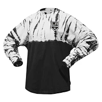 Unisex Spirit Jersey Black Los Angeles Kings Crystal Half Dye Long Sleeve T-Shirt