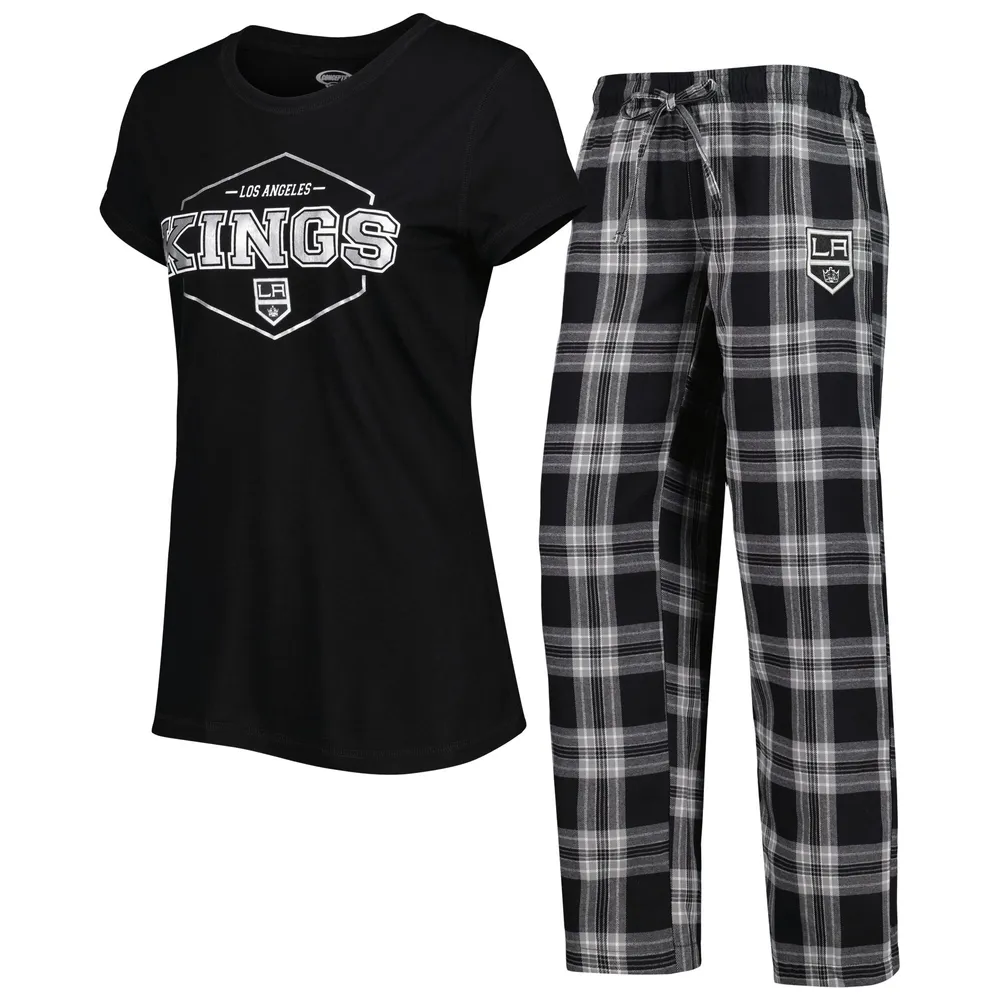 Concepts Sport Men's Black, Silver Las Vegas Raiders Meter Long Sleeve  T-shirt and Pants Sleep Set