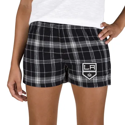 Los Angeles Kings Concepts Sport Women's Ultimate Flannel Shorts - Black/Gray