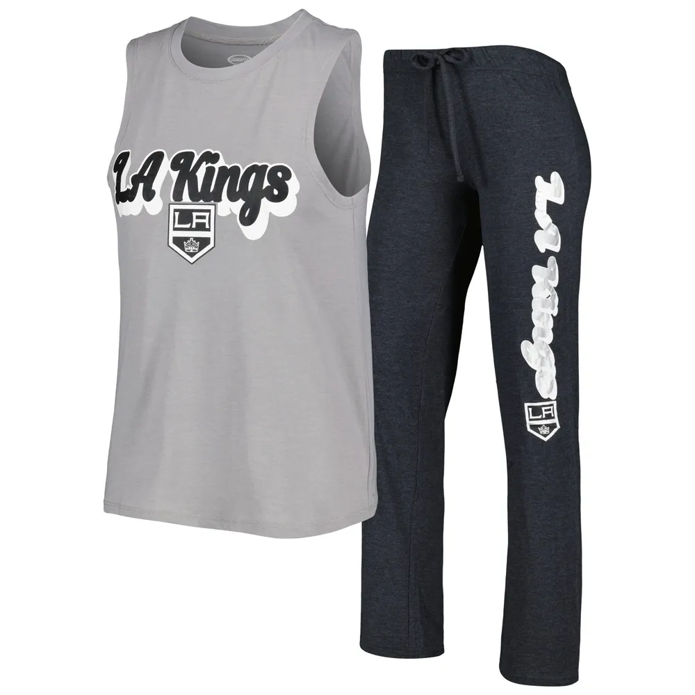 Lids Los Angeles Kings Concepts Sport Women's Meter Muscle Tank Top & Pants  Sleep Set - Gray/Black