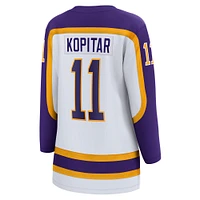 Women's Fanatics Anze Kopitar White Los Angeles Kings Special Edition 2.0 Breakaway Captain's Patch Jersey