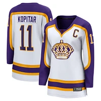 Women's Fanatics Anze Kopitar White Los Angeles Kings Special Edition 2.0 Breakaway Captain's Patch Jersey