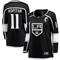 Women's Fanatics Anze Kopitar Black Los Angeles Kings Home Captain Patch Breakaway Player Jersey