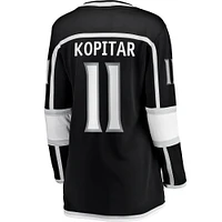 Maillot de joueur Breakaway Fanatics Anze Kopitar pour femmes, noir, Los Angeles Kings Home Captain Patch