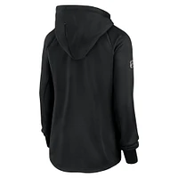 Women's Fanatics  Black Los Angeles Kings Authentic Pro Rink Fleece Full-Zip Jacket