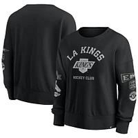 Women's Fanatics Black Los Angeles Kings Go Team Pullover Sweatshirt