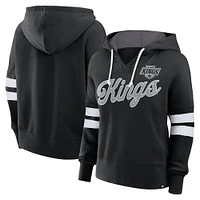 Women's Fanatics Black Los Angeles Kings Oversized Seize Pullover Hoodie
