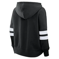 Women's Fanatics Black Los Angeles Kings Oversized Seize Pullover Hoodie