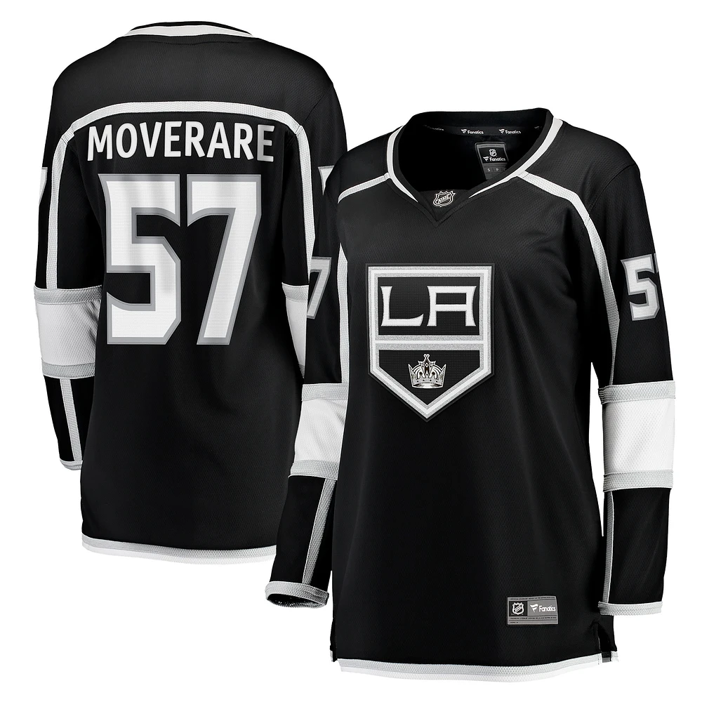 Maillot de joueur échappé à domicile des Kings Los Angeles noir Jacob Moverare Fanatics pour femmes