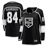 Maillot Breakaway Domicile des Kings de Los Angeles Fanatics Vladislav Gavrikov pour femmes, noir