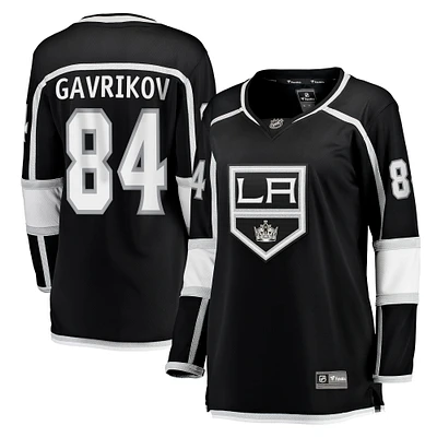 Women's Fanatics Vladislav Gavrikov Black Los Angeles Kings Home Breakaway Jersey