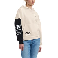 Sweat à capuche Tommy Hilfiger crème/noir Los Angeles Kings Harriet pour femmes