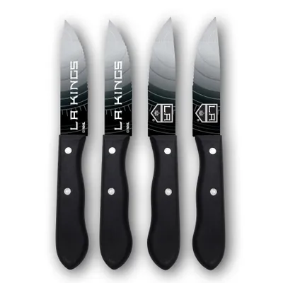 Los Angeles Kings Woodrow 4-Piece Stainless Steel Steak Knife Set
