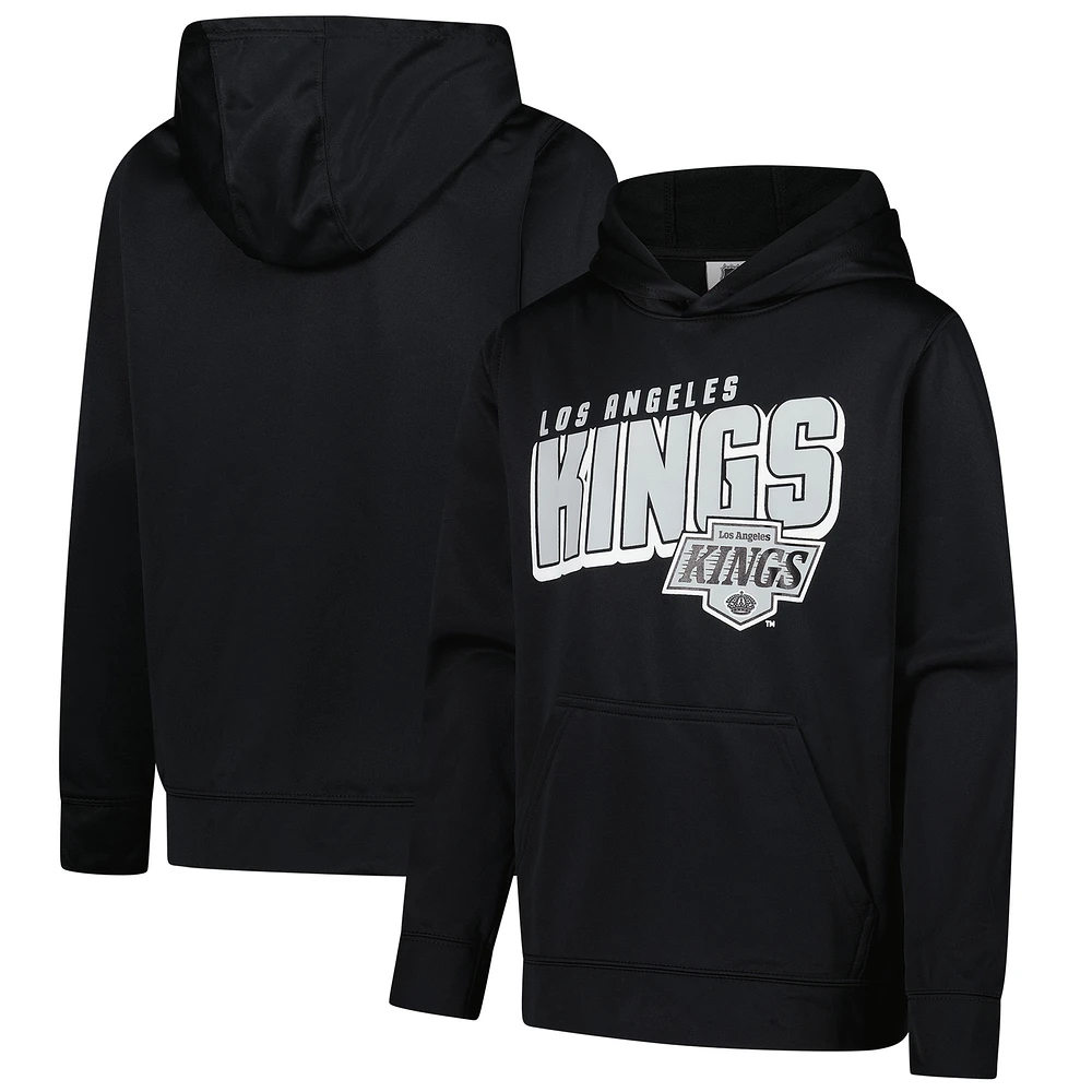 Sweat à capuche Cyber ​​Punk Performance noir pour jeunes Los Angeles Kings