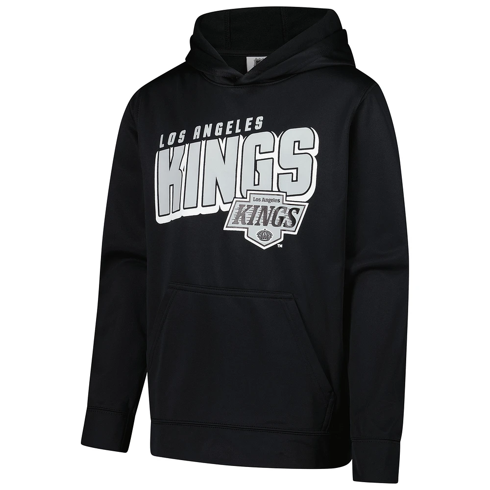 Youth  Black Los Angeles Kings Cyber Punk Performance Hoodie