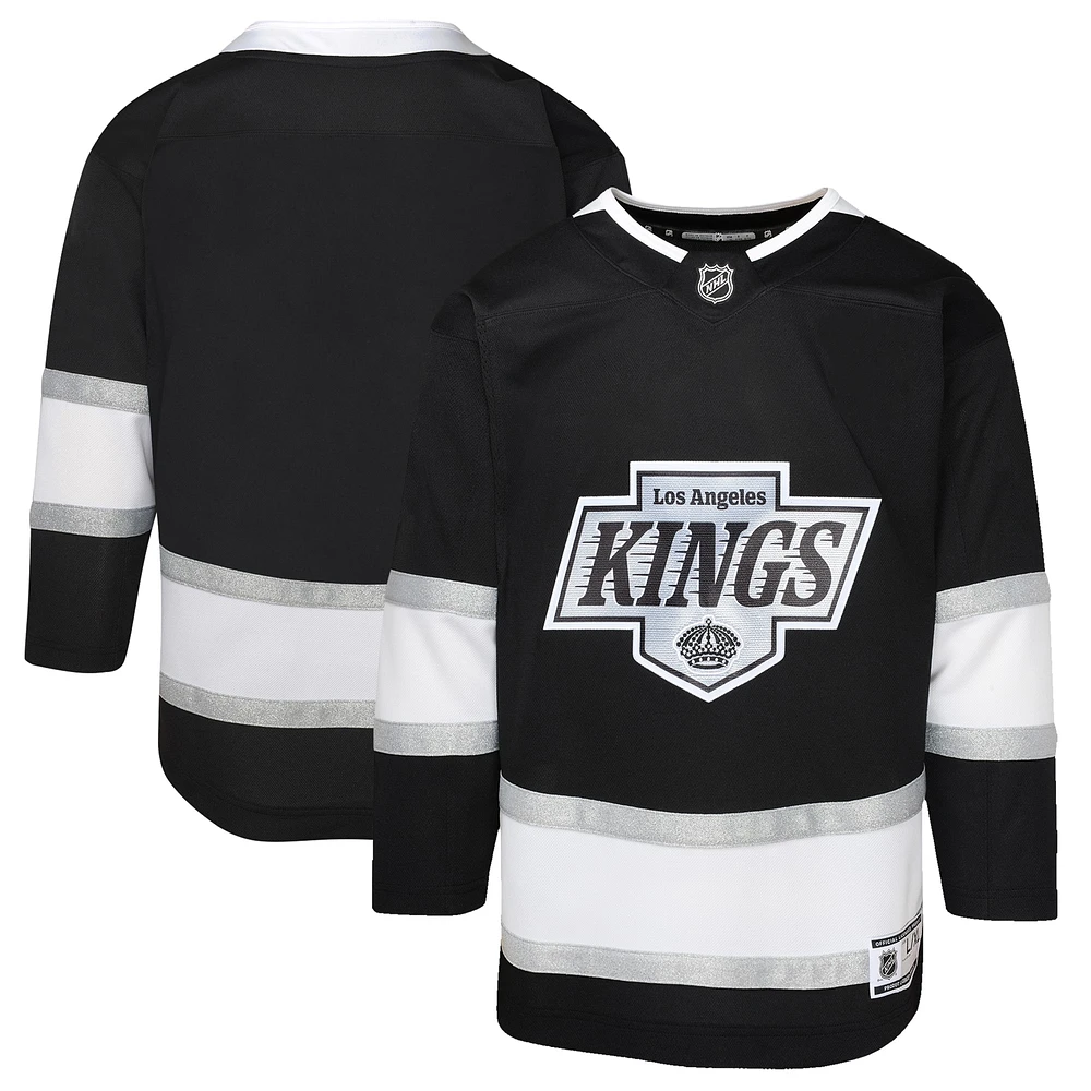 Maillot domicile Premier noir pour jeunes des Los Angeles Kings