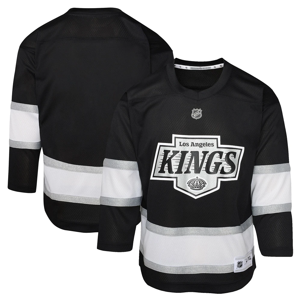 Maillot réplique noir pour jeunes des Los Angeles Kings à domicile