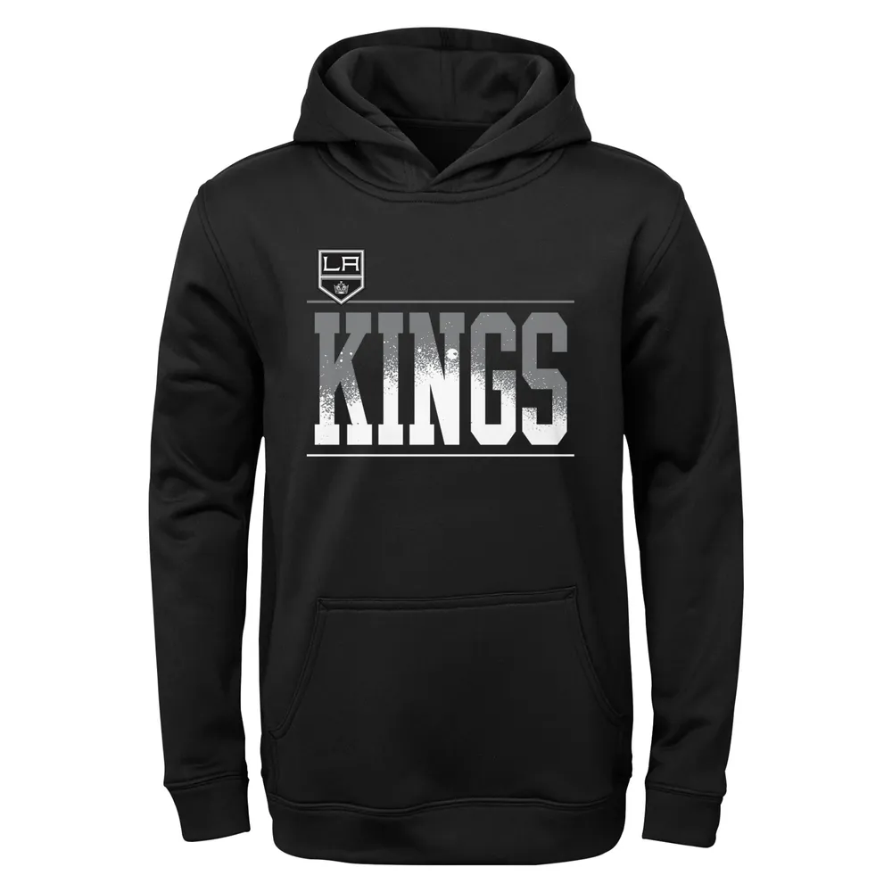 Men's Antigua Black Los Angeles Kings Team Victory Pullover Hoodie Size: Large