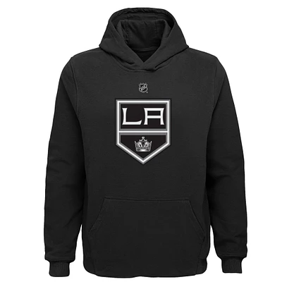 Youth Black Los Angeles Kings Primary Logo Pullover Hoodie