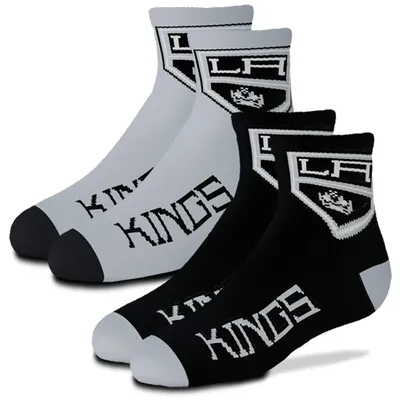 Los Angeles Kings For Bare Feet Youth 2-Pack Team Quarter-Length Socks
